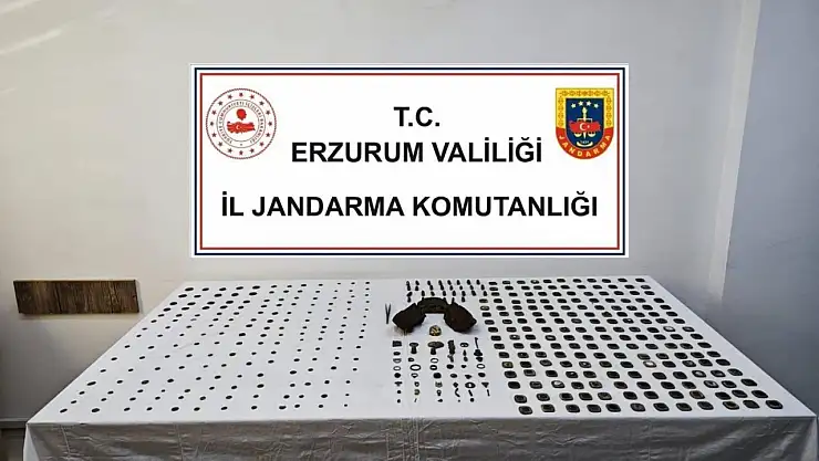 Erzurum'da Jandarma operasyonuyla tarihi eser kaçakçılığına darbe