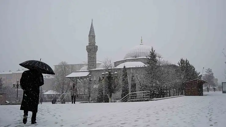 Erzurum'da kar yağışı etkili oluyor