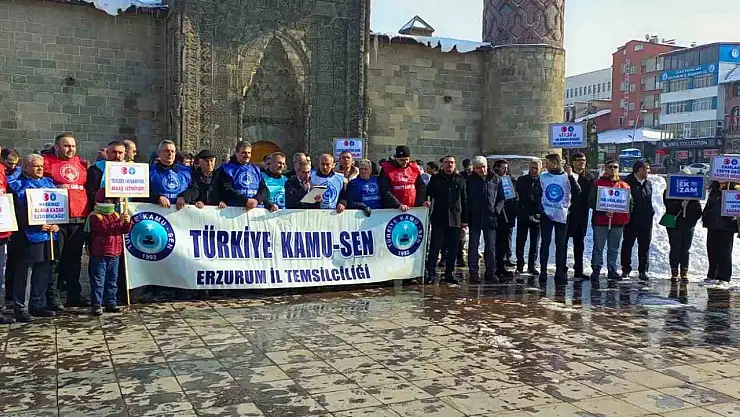 Erzurum'da memur ve emekliler için adil zam talebi