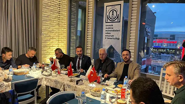 Erzurum'da mühendislik camiası iftarda buluştu projeler masaya yatırıldı