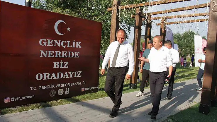 Erzurum'da Olimpiyat Millet Bahçesi'nde Çadır Gençlik Merkezi açıldı!