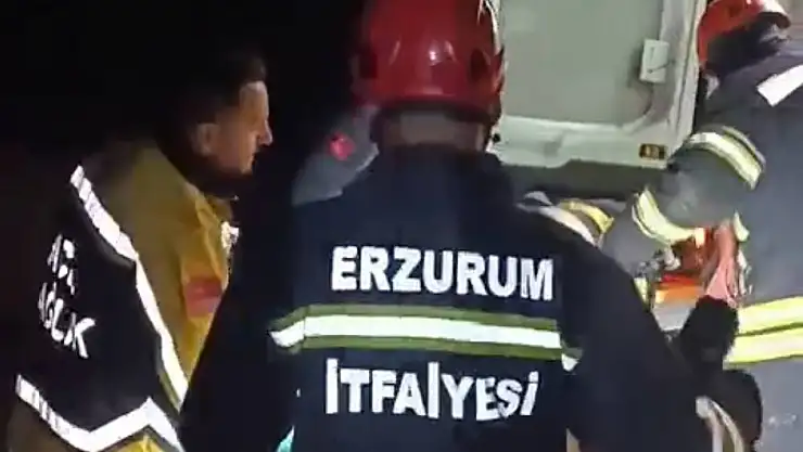 Erzurum'da otomobil şarampole uçtu, bir kişi yaralandı