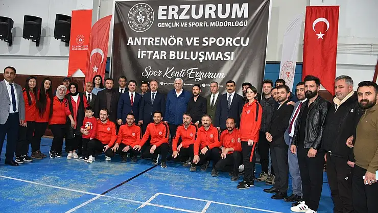 Erzurum'da spor ailesinden iftar buluşması