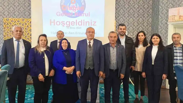 Erzurum'da Türk Haber-Sen'in İlk Kadın Başkanı Ayda Dikbaş Seçildi