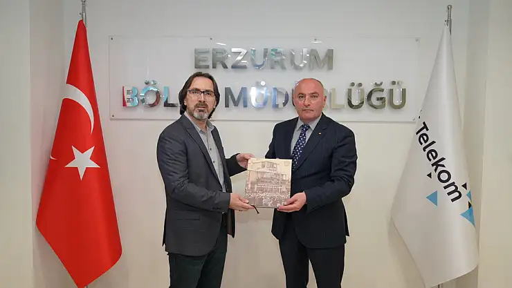 Erzurum'da Türk Telekom Müdürü Yazıcı'ya hayırlı olsun ziyareti ve dijital altyapı vurgusu