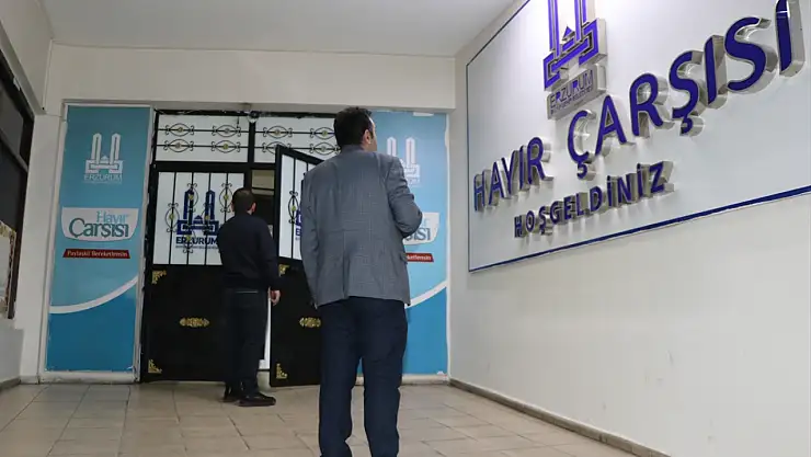 Erzurum'daki Hayır Çarşısı, ramazanda binlerce aileye umut oldu