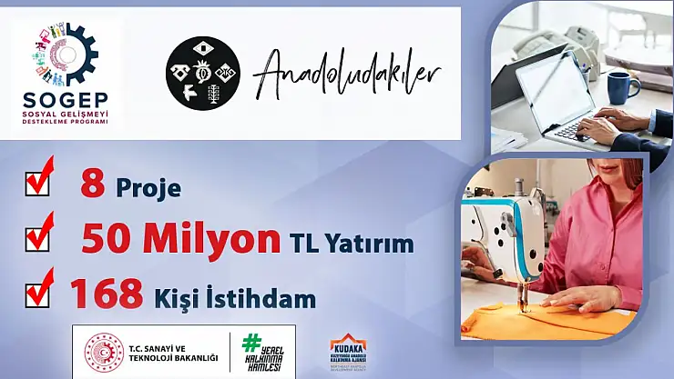Erzurum'dan 3 projeye SOGEP kapsamında destek