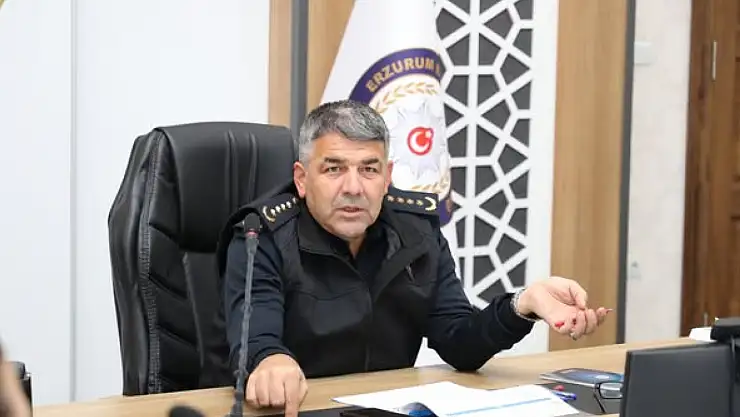 Erzurum Emniyet Müdürlüğü'nde Genel Değerlendirme Toplantısı Düzenlendi
