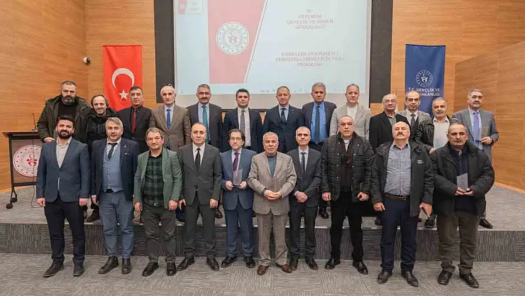 Erzurum Gençlik ve Spor Müdürlüğü'nden anlamlı veda
