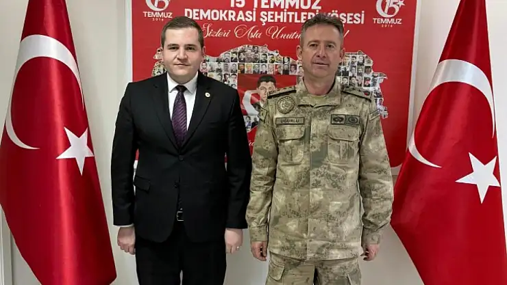 Erzurum İl Jandarma Komutanı'ndan Pazaryolu Kaymakamlığı'na Ziyaret