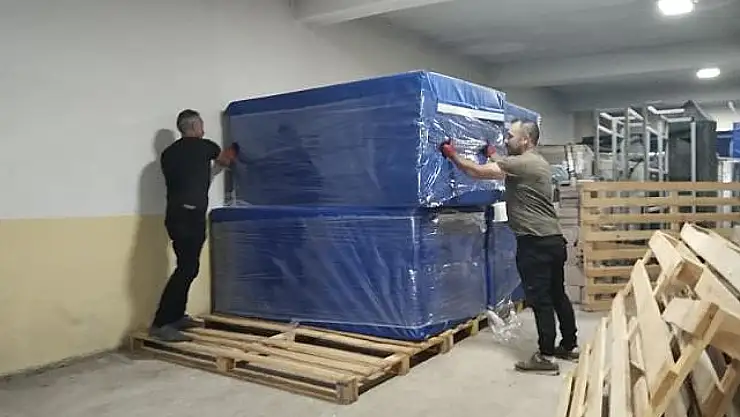 Erzurum Palandöken'e uluslararası standartlarda güvenlik minderleri geldi, kış sporları için güçlenme süreci başladı