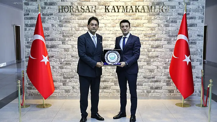 Erzurum Ticaret Borsası'ndan Horasan Kaymakamı Ziyareti