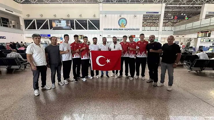 Erzurumlu Kick Boksçular, Avrupa Şampiyonası için İtalya'ya uçtu! Madalya hedefiyle mücadeleye hazırlar