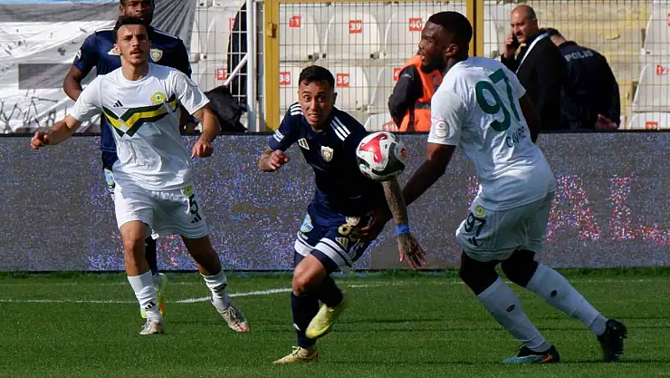 Erzurumspor ve Erokspor 1-1 berabere kaldı, goller ikinci yarıda geldi