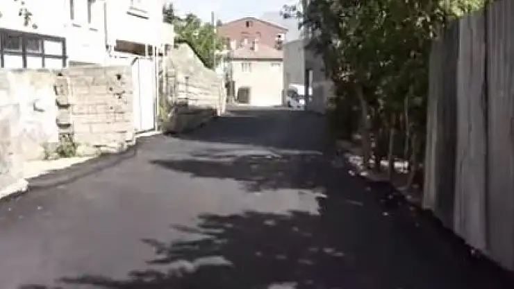 Eskicamii Mahallesi Kanalüstü Sokak Asfaltla Buluştu