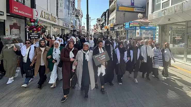 Gazze'nin çığlığı Ağrı'da yankılandı