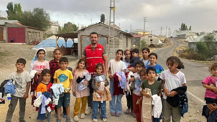 Gümüşyazı ve Başçavuş köylerinde Kızılay sevinci