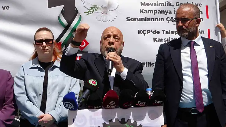 Hak-İş Başkanı Arslan, Van'da işçileri ziyaret ederek hak mücadelesi ve Filistin yardımlarına dikkat çekti.