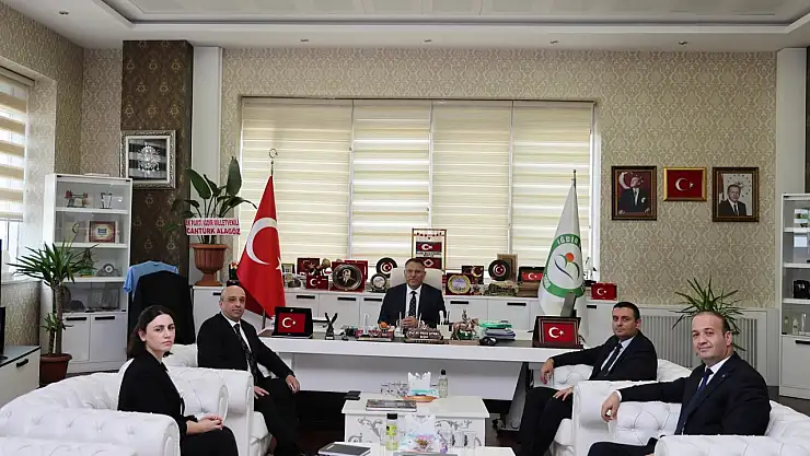 Halkbank Bölge Müdürü Erhan Olcay'dan Rektör Gürel'e Ziyaret