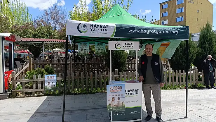 Hayrat Yardım Ağrı Temsilciliği kurban bağışlarını kabul etmeye başladı