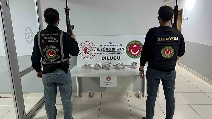 Iğdır'da Dilucu Gümrük Kapısı'nda 5 paket eroinle şok narkotik operasyonda 2 tutuklama gerçekleşti