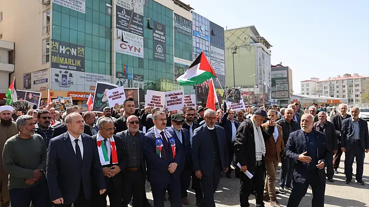 Iğdır'da Gazze için yürüdüler