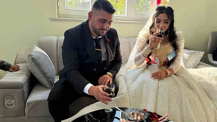 Iğdır'da İranlı gelin geleneklerle dolu renkli düğünle kültürel bağları güçlendirdi