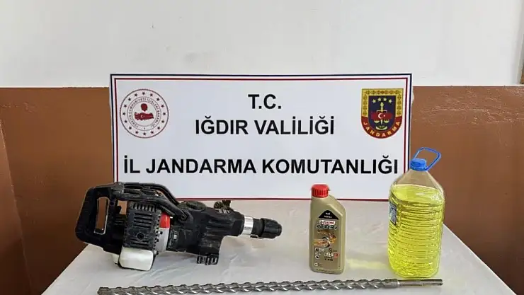 Iğdır'da izinsiz kazı operasyonu
