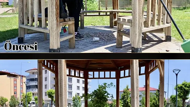 Iğdır'da park temizliği ve düzenlemesiyle yeşil alanlar güzelleşiyor