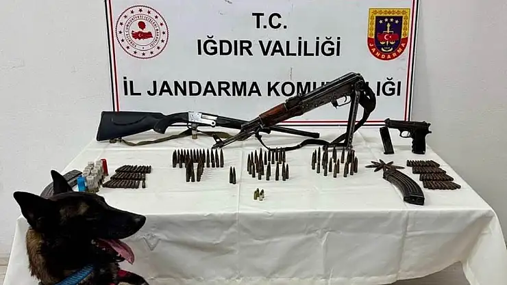Iğdır'da silah ve mühimmat operasyonu: 3 şüpheli yakalandı