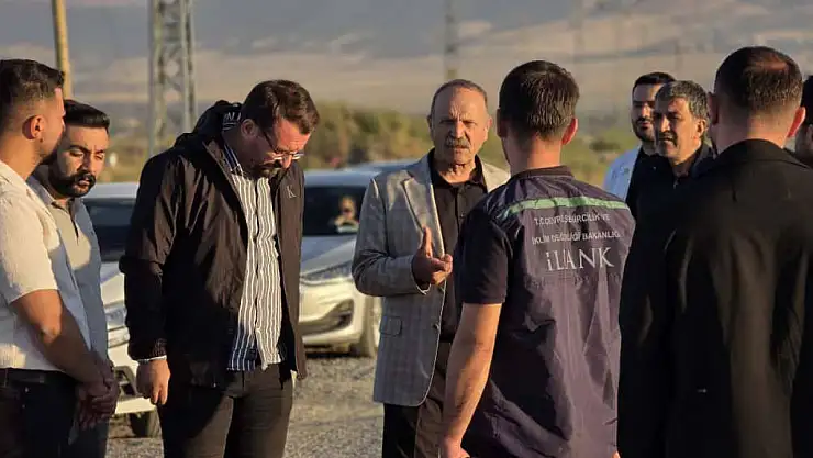 Iğdır'da T-122 Mavi Kanal Hattı Kanalizasyon Projesinde Yerinde İnceleme Yapıldı