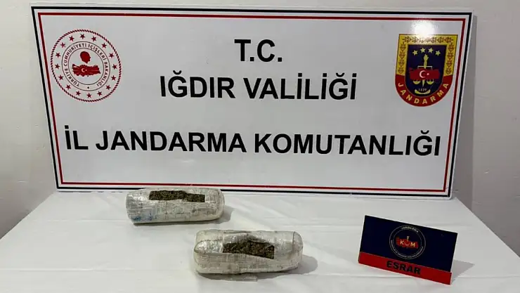 Iğdır'da Uyuşturucu Operasyonu: 1 Kilo 350 Gram Kubar Esrar Ele Geçirildi