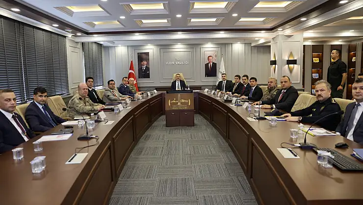 İl Güvenlik ve Asayiş Koordinasyon Toplantısı Iğdır'da Gerçekleştirildi