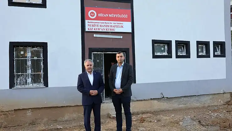 İl Müftüsü Kadir Koçak'tan Hizan'daki Kur'an Kursu İnşaatlarına Ziyaret
