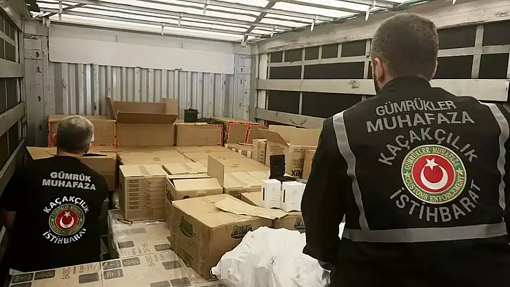 Kaçakçılık Operasyonunda Ele Geçen Eşyalar Şaşırttı!