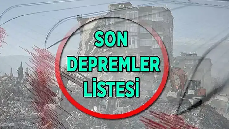 Kandilli Rasathanesi/AFAD son depremler listesi: SON DEPREMLER LİSTESİ 30 HAZİRAN! Bugün en son nerede, kaç şiddetinde deprem oldu?