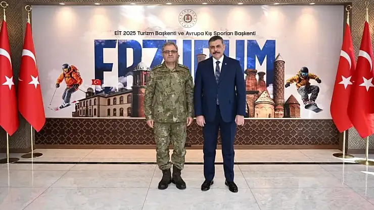 Kara Kuvvetleri Komutanı Tokel'den Erzurum Valisi Çiftçi'ye Ziyaret