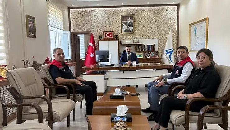 Kars İl Tarım Müdürü Enver Aydın'dan Arpaçay Kaymakamı Muhammed Burak Akköz'e Ziyaret