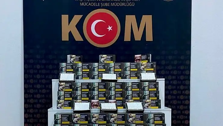Kars'ta düzenlenen operasyonda 100 bin boş makaron ele geçirildi