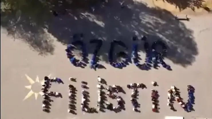 Kars'ta öğrencilerden Filistin'e destek: 'Gazze' koreografisiyle farkındalık mesajı