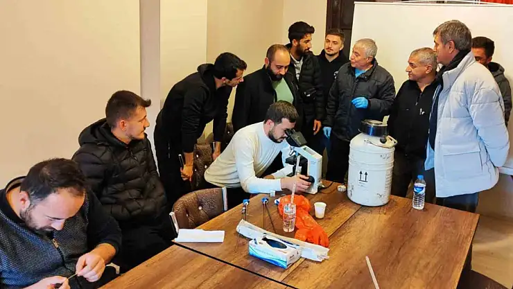 Kars'ta veteriner hekimlere suni tohumlama eğitimi