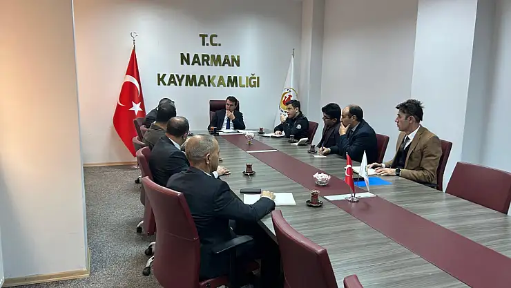Kış Tedbirleri Toplantısı Narman'da Gerçekleştirildi