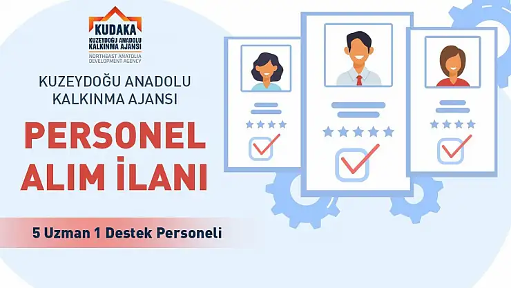 KUDAKA, TRA1 Bölgesi için 5 Uzman ve 1 Destek Personeli alacak