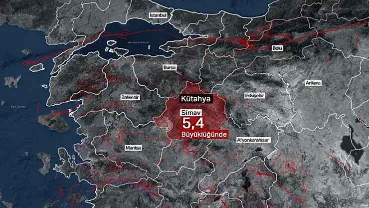 Kütahya Simav'da 5,4 büyüklüğünde deprem: İstanbul ve İzmir'de de hissedildi