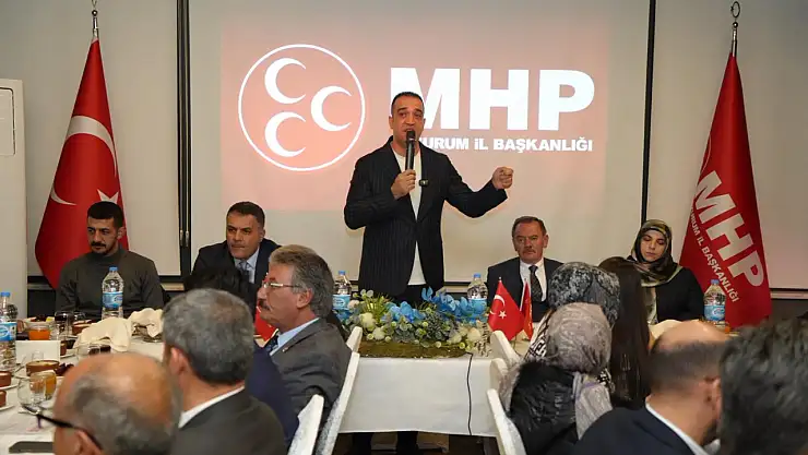 MHP Erzurum, Hayırlı Günler Komşum projeleri için toplantı düzenledi