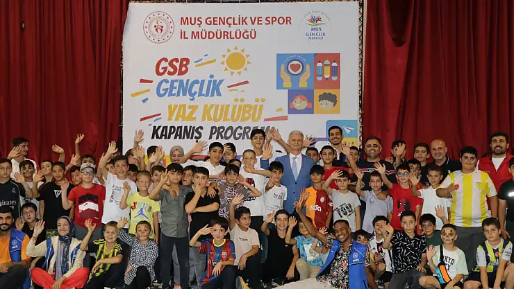 Muş Gençlik Merkezi'nde GSB Gençlik Yaz Kulübü Kapanış Şenliği Coşkuyla Gerçekleşti