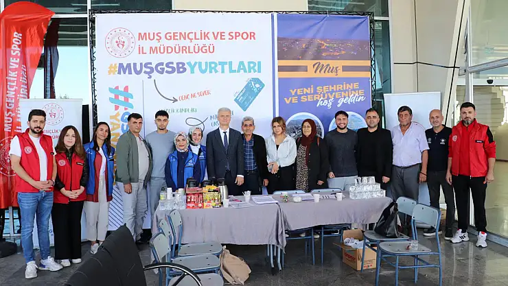 Muş Gençlik ve Spor İl Müdürlüğü, Yeni Üniversitelileri Otogarda Karşıladı