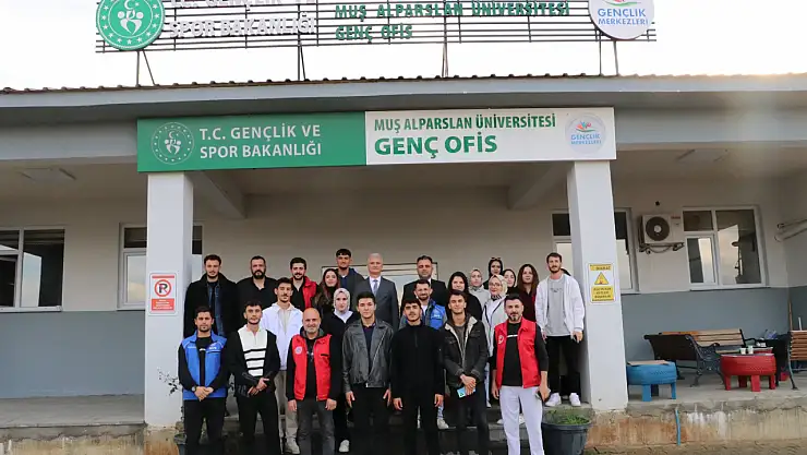 Muş Gençlik ve Spor İl Müdürü Yusuf Kılıç'tan Muş Alparslan Üniversitesi Genç Ofisi'ne Ziyaret