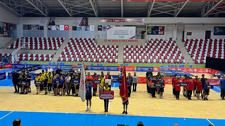 Muş'ta 7. Grup Masa Tenisi Müsabakaları 10-13 Temmuz'da başladı