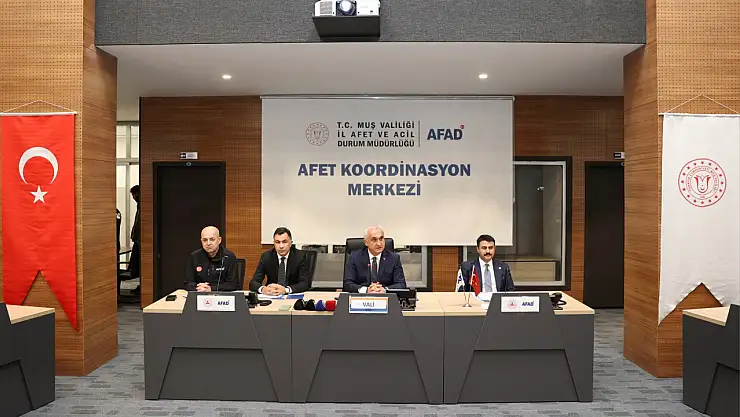 Muş'ta Afet Risk Azaltma ve Kış Tedbirleri Toplantısı Gerçekleştirildi